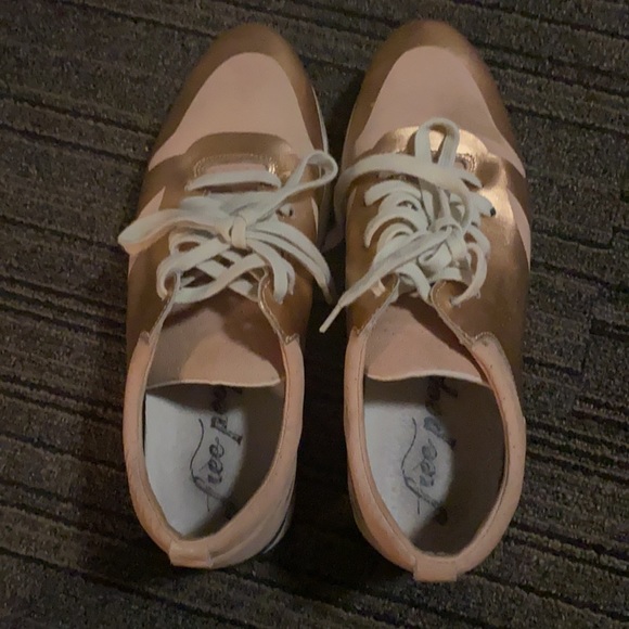 Free People Rose Gold Sneakers - Picture 7 of 10